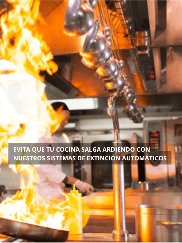 extinción automática cocina