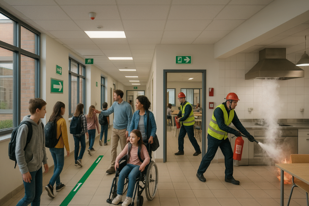Planificación de emergencias en centros educativos según EN UNE 17446:2022