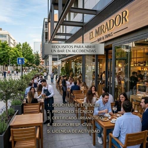 Requisitos para abrir un bar en Alcobendas