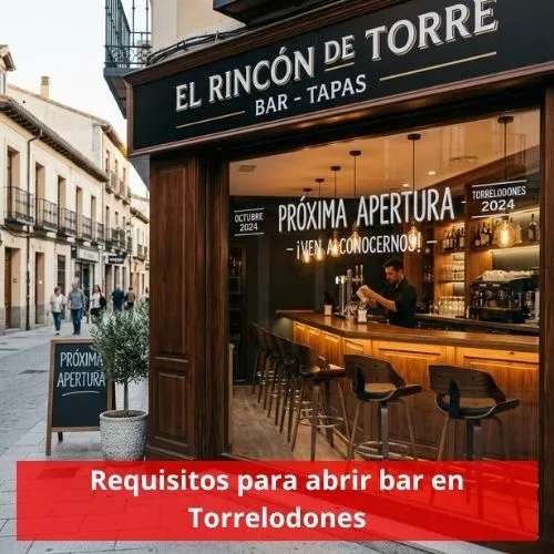 Requisitos para abrir bar en Torrelodones
