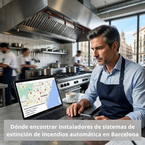 Dónde encontrar instaladores de sistemas de extinción de incendios automática en Barcelona