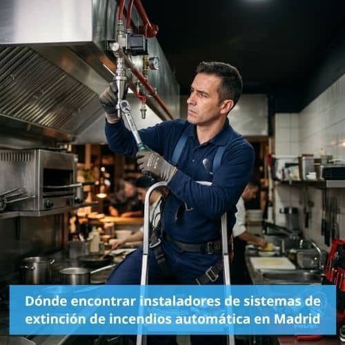 Dónde encontrar instaladores de sistemas de extinción de incendios automática en Madrid