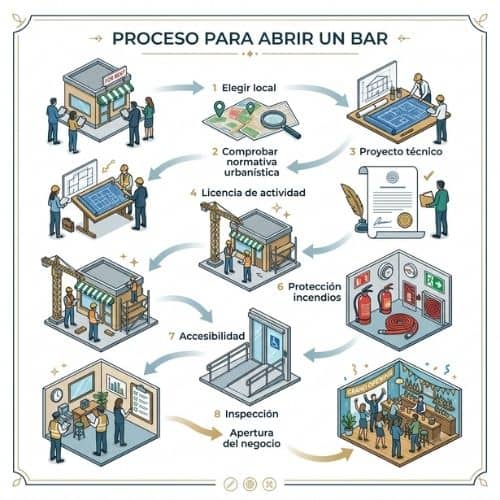 Requisitos para abrir un bar en Garai