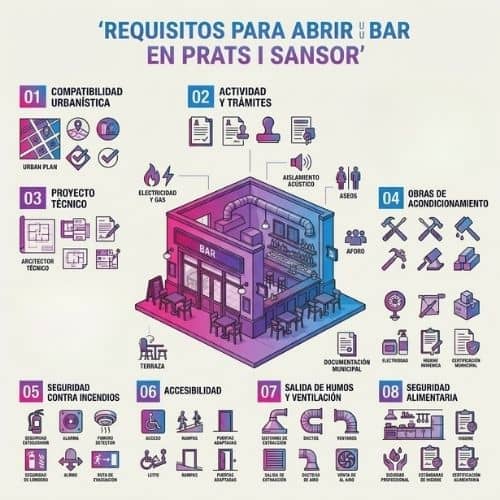 Requisitos para abrir un bar en Prats i Sansor